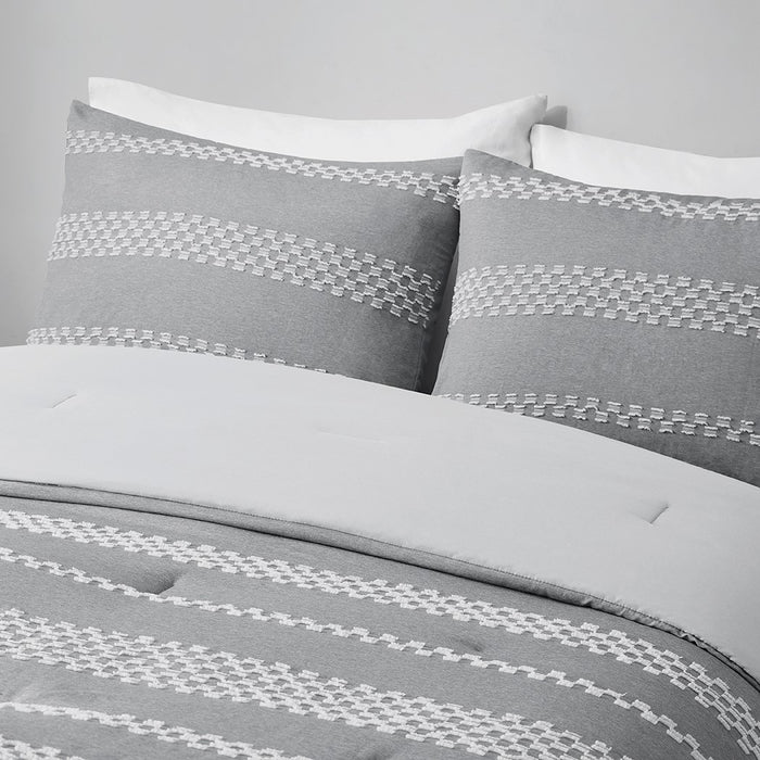Miracle-Grey-Geometric-Patterned-5-Piece -Comforter-Set-White-Stone-Decor-5