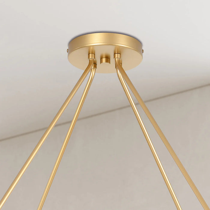 Modern-Shena-Round-Gold-Chandelier-White-Stone-Decor-1