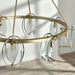 Modern-Shena-Round-Gold-Chandelier-White-Stone-Decor-2