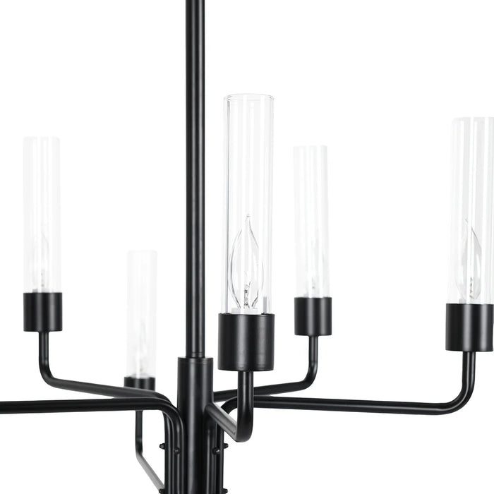 Monterey-Black-Contemporary-Industrial-Chandelier-White-Stone-Decor-2