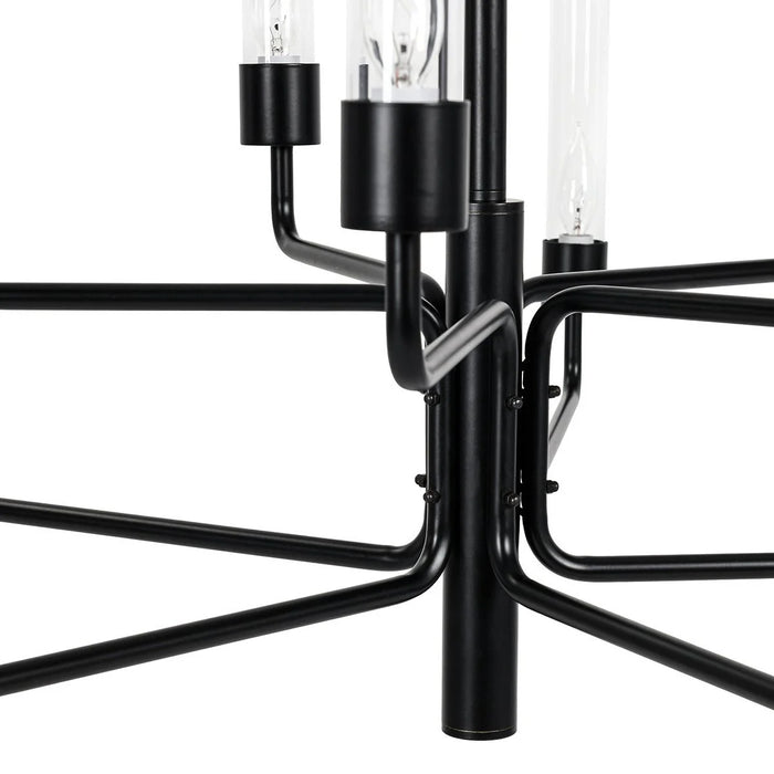 Monterey-Black-Contemporary-Industrial-Chandelier-White-Stone-Decor-4