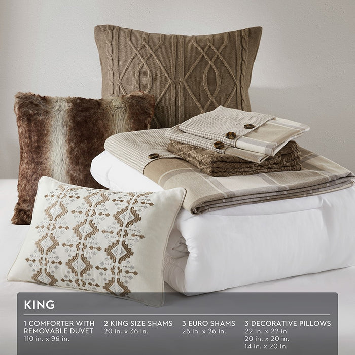 Noah-Brown-Plaid-Farmhouse-9-Piece-Comforter-Set-White-Stone-Decor-3