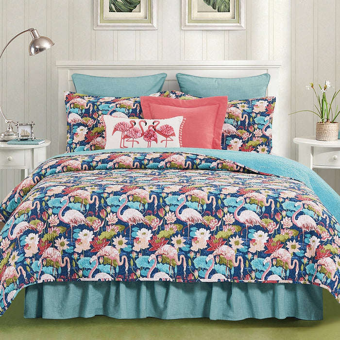 Oceanside-Blue-Flamingo-Quilt-Bedding-Collection-White-Stone-Decor