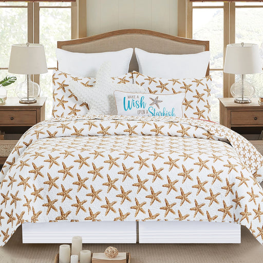 Oceanside-Sandy-Starfish-Quilt-Bedding-Collection-White-Stone-Decor