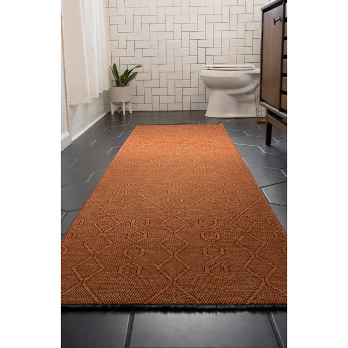 Orange-Copper-Elizabeth-City-Rug-White-Stone-Decor-2