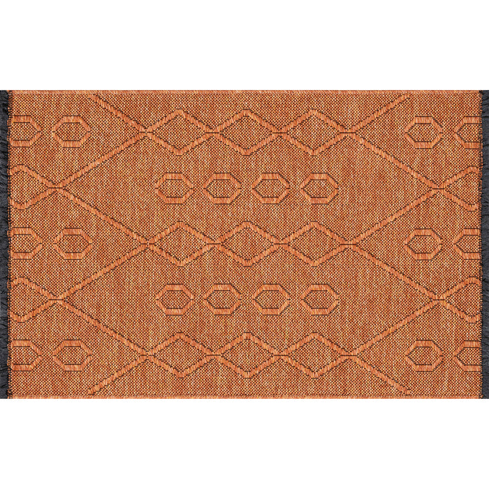 Orange-Copper-Elizabeth-City-Rug-White-Stone-Decor-4