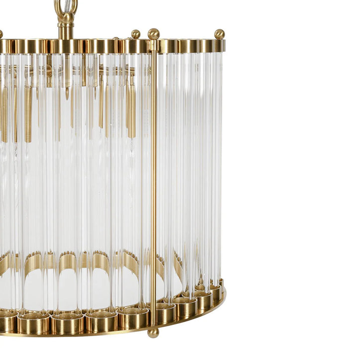 Paris-Gold-Round-Glass-Mid-Century-Chandelier-White-Stone-Decor-3