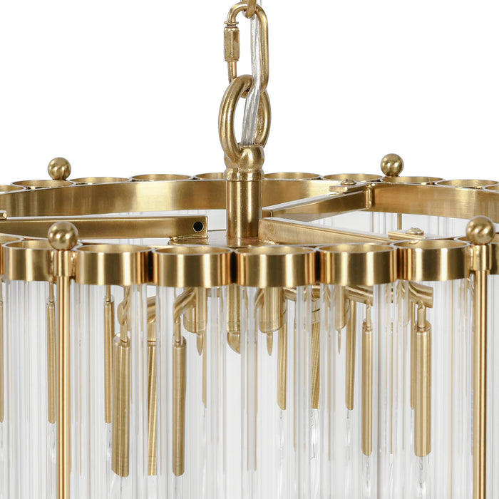 Paris-Gold-Round-Glass-Mid-Century-Chandelier-White-Stone-Decor-4
