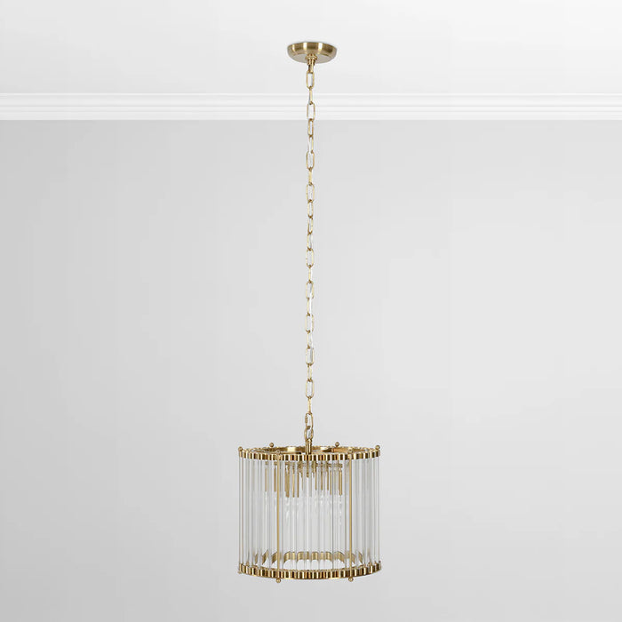 Paris-Gold-Round-Glass-Mid-Century-Chandelier-White-Stone-Decor-5