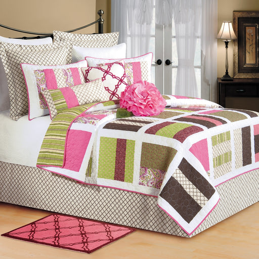 Pink-Amidon-Plaid-Quilt-Collection-White-Stone-Decor