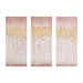 Pink-Oak-Gold-3-Piece-Canvas-Art-White-Stone-Decor