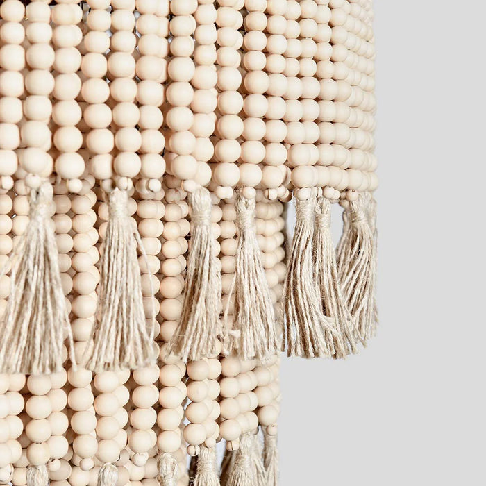 Retro-Gina-Gold-Brown-Bead-Round-Chandelier-White-Stone-Decor-6