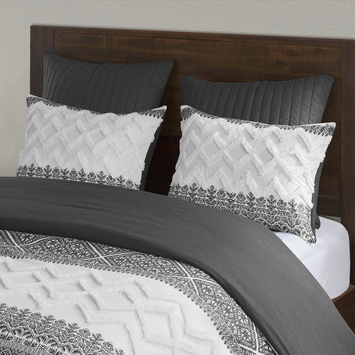 Roseville-Grey-Boho-Farmhouse-Comforter-Set-White-Stone-Decor-10