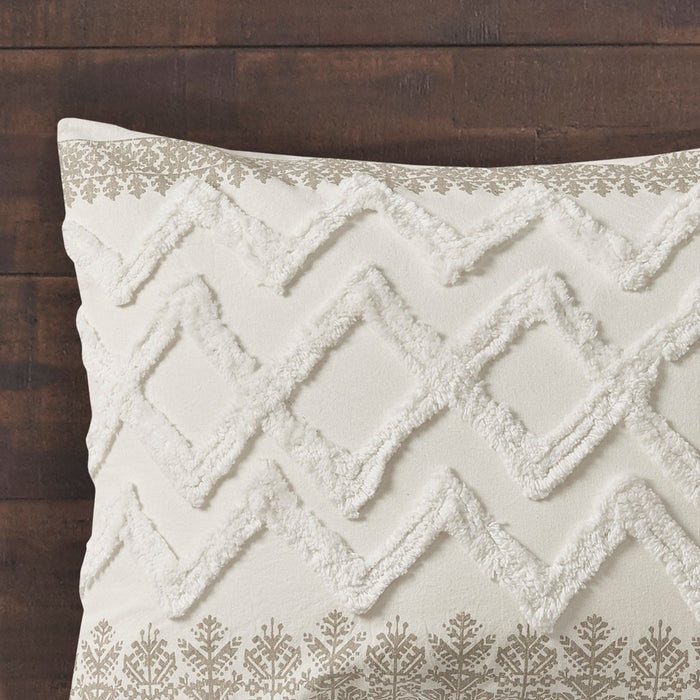 Roseville-Taupe-Boho-Farmhouse-Comforter-Set-White-Stone-Decor-4