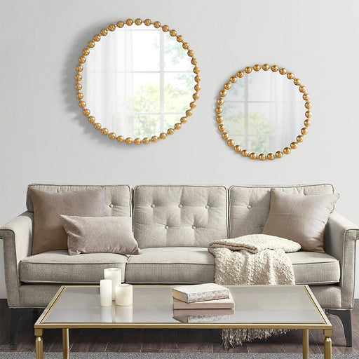 Round-Bloomington-Gold-Wall-Mirror-White-Stone-Decor-2