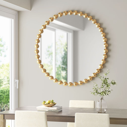 Round-Bloomington-Gold-Wall-Mirror-White-Stone-Decor-6