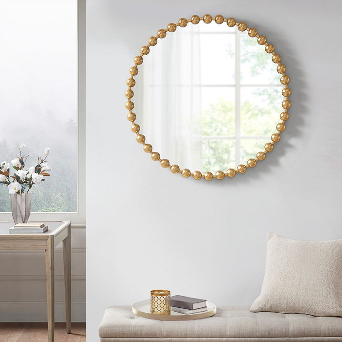 Round-Bloomington-Gold-Wall-Mirror-White-Stone-Decor-7