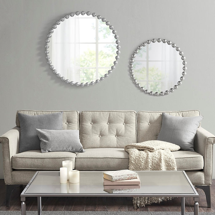 Round-Bloomington-Silver-Wall-Mirror-White-Stone-Decor-2