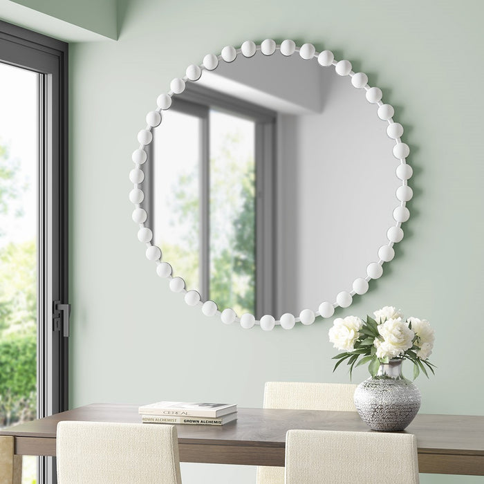 Round-Bloomington-White-Wall-Mirror-White-Stone-Decor-8