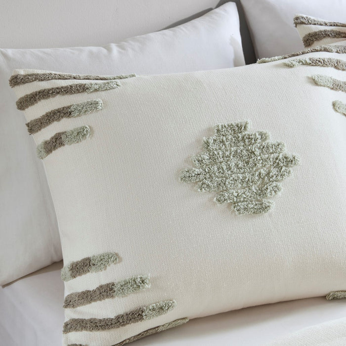 Russell-Green-Ivory-Boho-Farmhouse-Comforter-Set-White-Stone-Decor-4