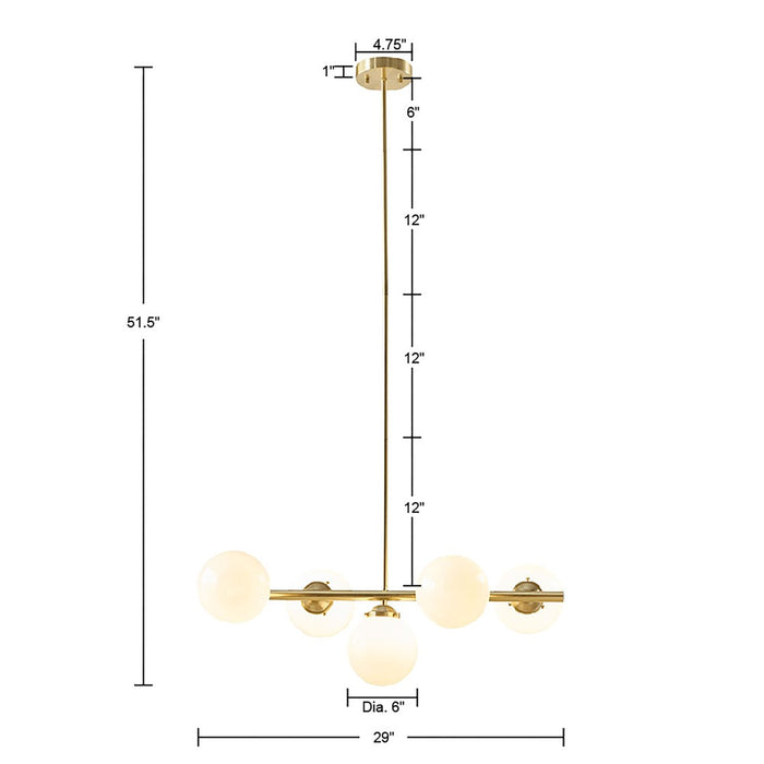 San-Dimas-Gold-5-Light-ChandelierWhite-Stone-Decor-4