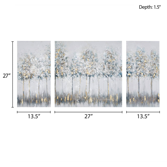 Saraland-Blue-Forest-3-Piece-Canvas-Art-Set-White-Stone-Decor-6