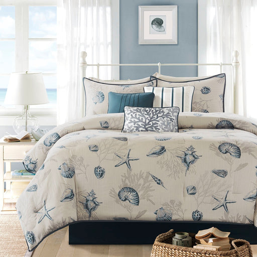 Sarasota-Starfish-7-Piece-Comforter-Set-White-Stone-Decor-1