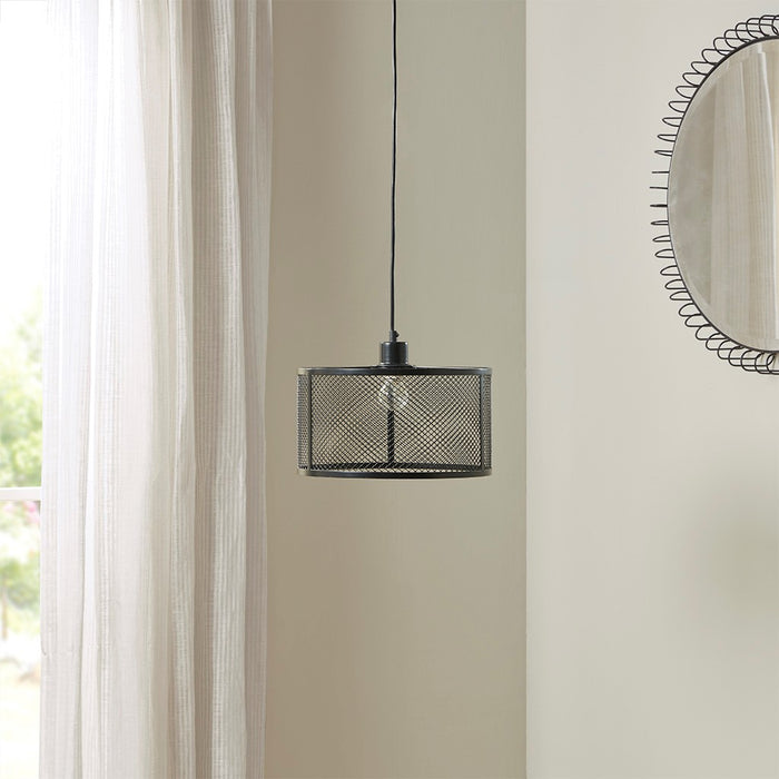 Shallotte-Black-Mesh-Pendant-White-Stone-Decor