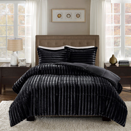 Shayla-Black-Faux-Fur-Luxury-Comforter-Set-White-Stone-Decor
