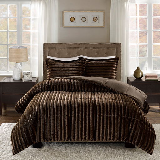 Shayla-Brown-Faux-Fur-Luxury-Comforter-Set-White-Stone-Decor