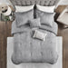 Silver-Gala-Velvet-Luxury-5-Piece-Comforter-Set-White-Stone-Decor-2