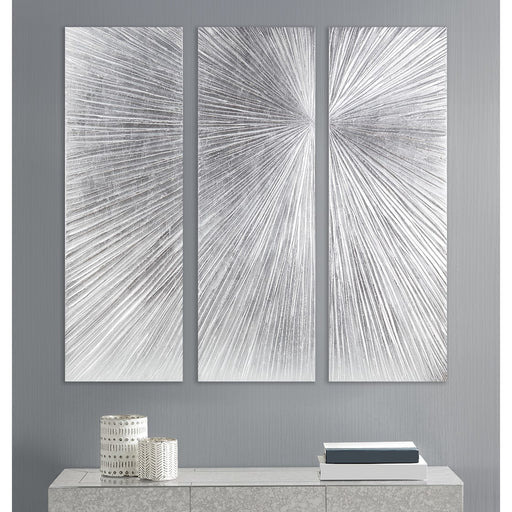 Silver-Sunrays-3-Piece-Wall-Decor-White-Stone-Decor