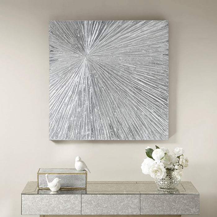 Silver Sunrays Wall Decor