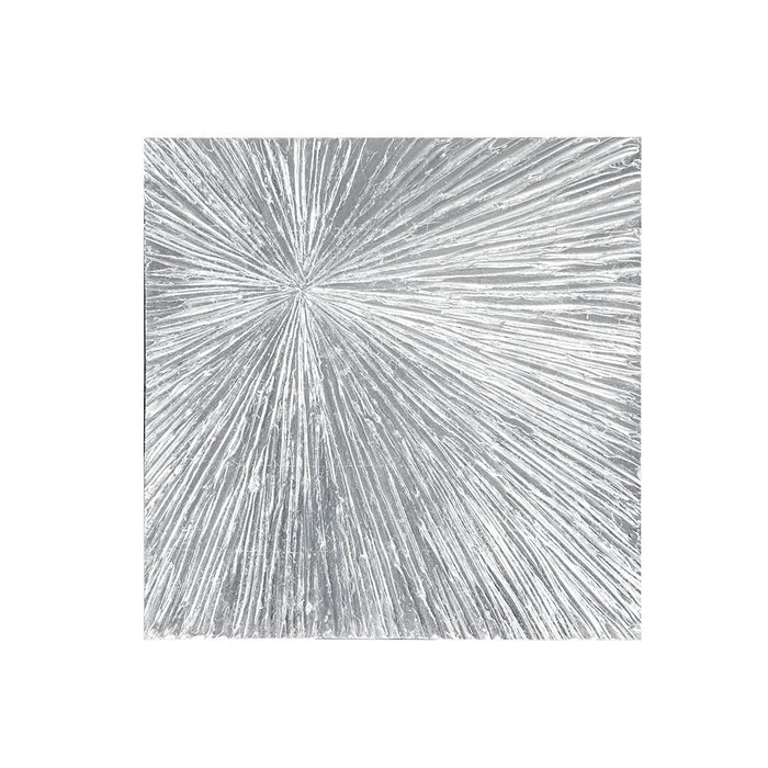 Silver Sunrays Wall Decor