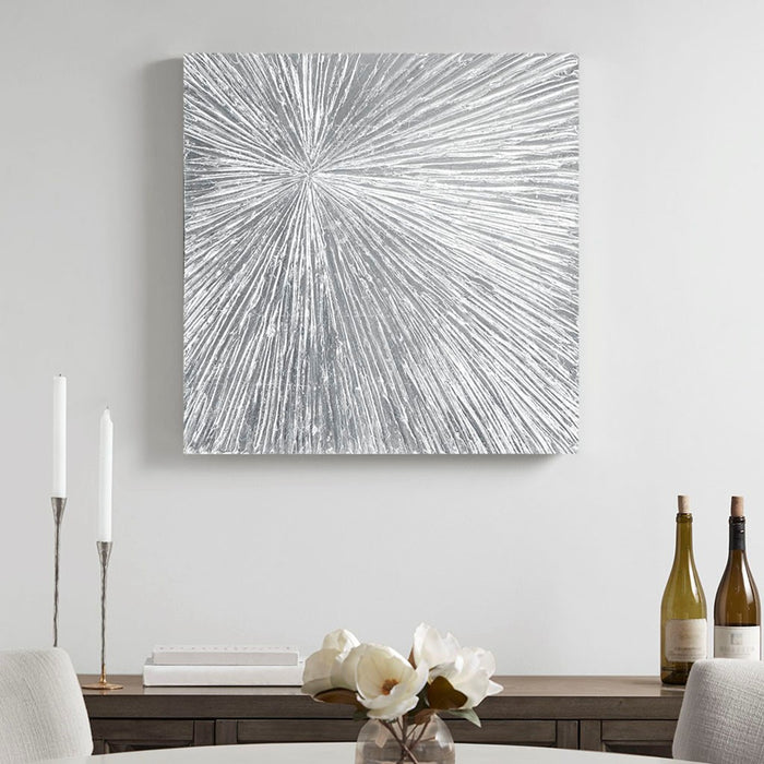 Silver Sunrays Wall Decor