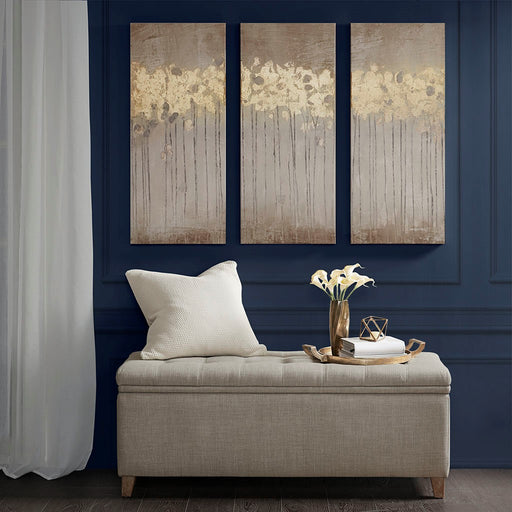 Taupe-Oak-Gold-3-Piece-Canvas-Art-White-Stone-Decor