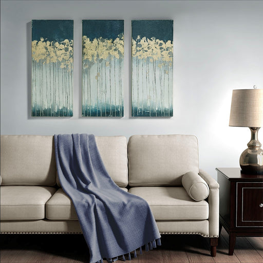 Teal-Oak-Gold-3-Piece-Canvas-Art-White-Stone-Decor-1