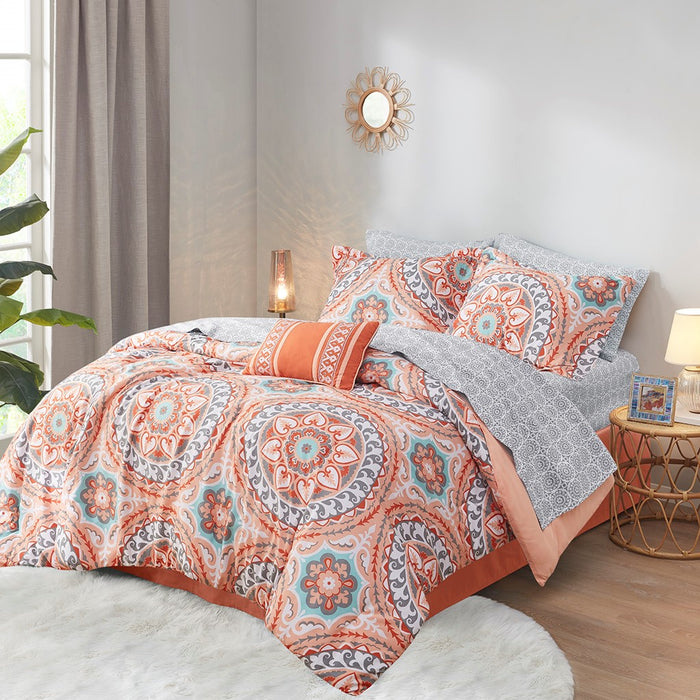 Traci-Coral-Medallion-Floral-Pattern-Comforter-Set-White-Stone-Decor