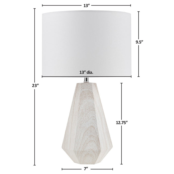 Whitefield-Faux-Wood-Table-Lamp-White-Stone-Decor-6