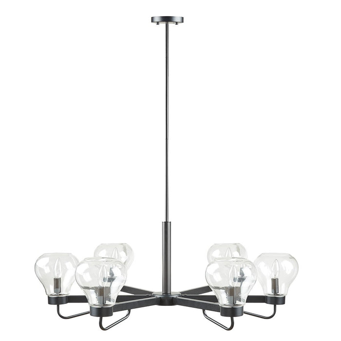 Whitmore-Black-Chandelier-White-Stone-Decor-2