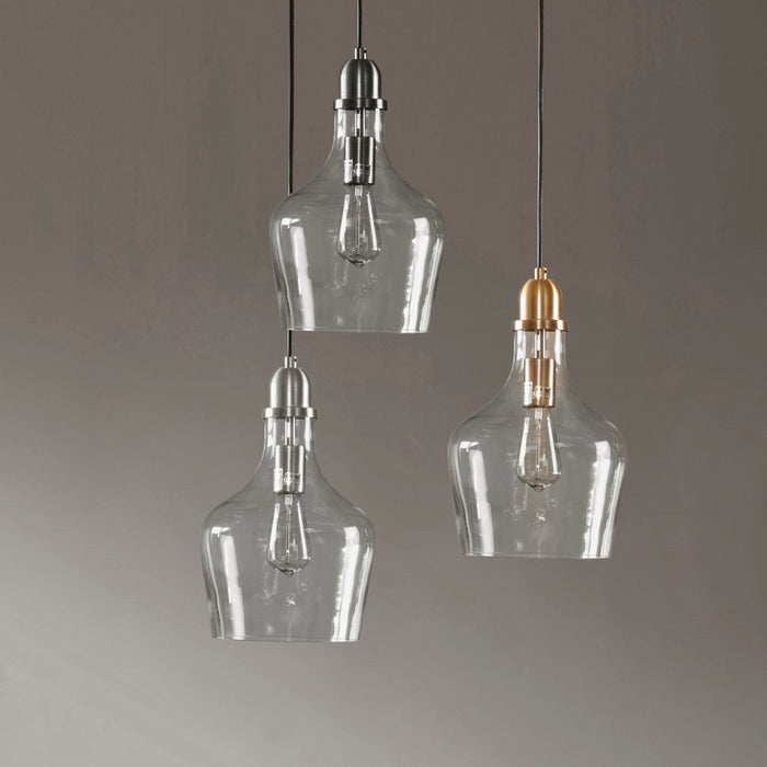 Williams-Gold-Industrial-Clear-Shade-Pendant-White-Stone-Decor-6