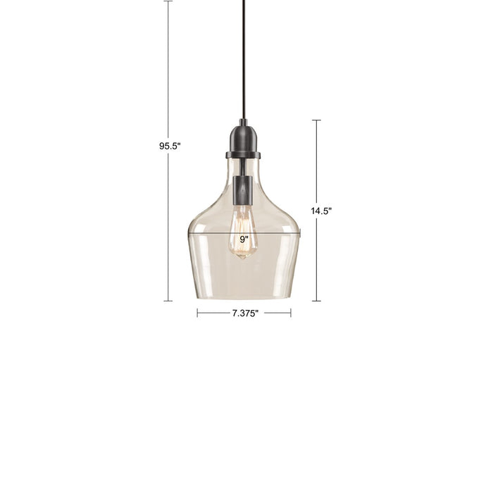 Williams-Silver-Bronze-Industrial-Shade-Pendant-White-Stone-Decor-6