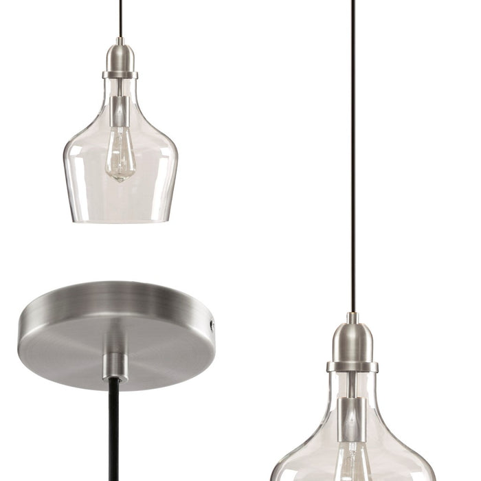 Williams-Silver-Industrial-Shade-Pendant-White-Stone-Decor-4