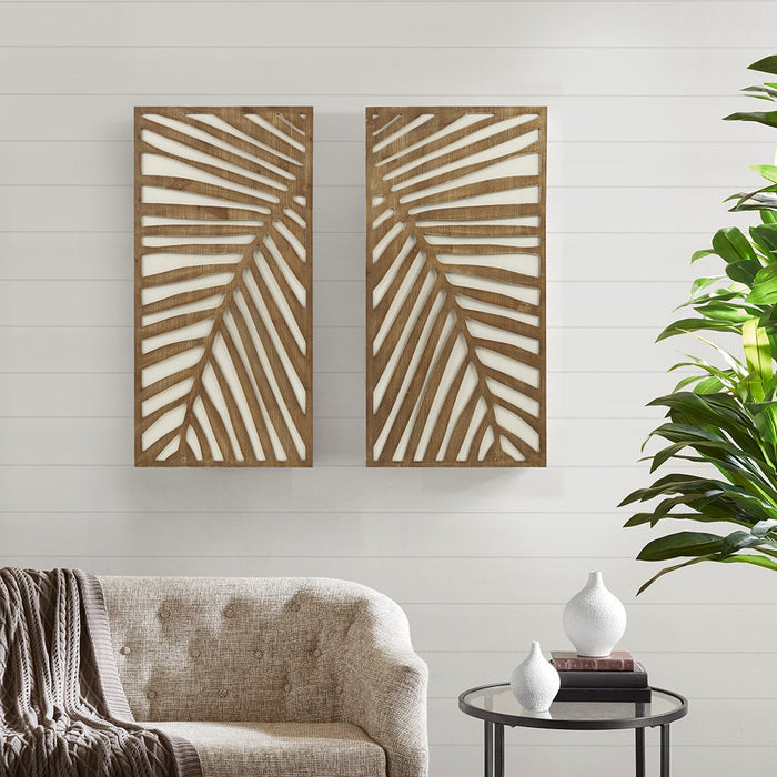 Wooden-Palms-2-Piece-Wall-Decor-White-Stone-Decor