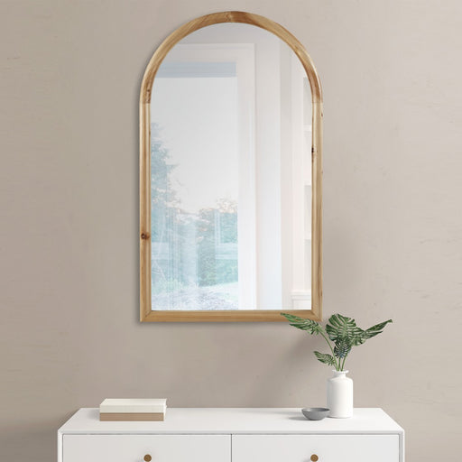 Wooden-Phenix-Arch-Wall-Decor-Mirror-White-Stone-Decor