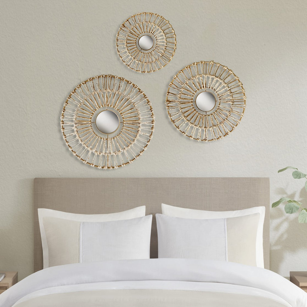 Woven husk wall hanging outlet